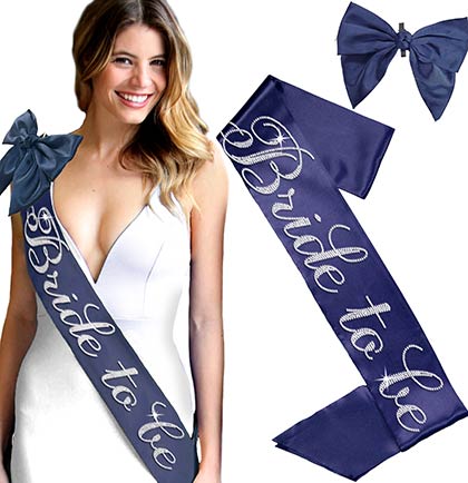 Flirty Bride To Be Sash & Bow Set