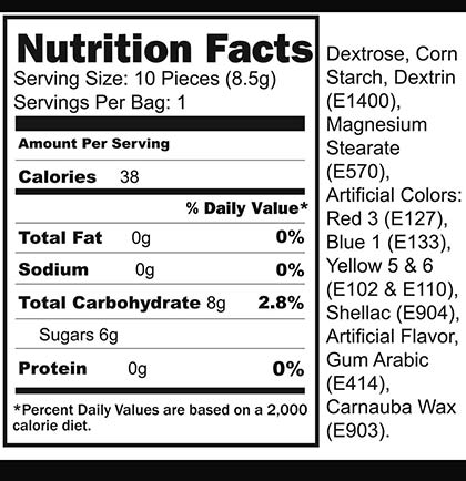 Multi-Colored I Do Crew Mini Candy Pack - Set of 6