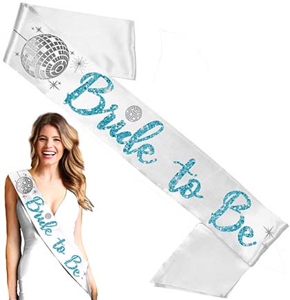Bride to Be Diamond Disco Sash