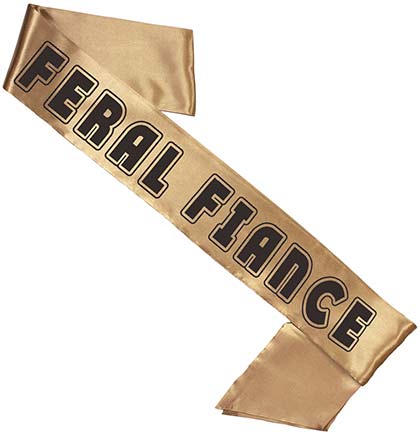 Black Feral Fiance Sash
