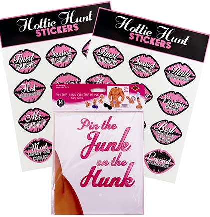 Pin the Junk & Hottie Hunt Stickers - Set of 3