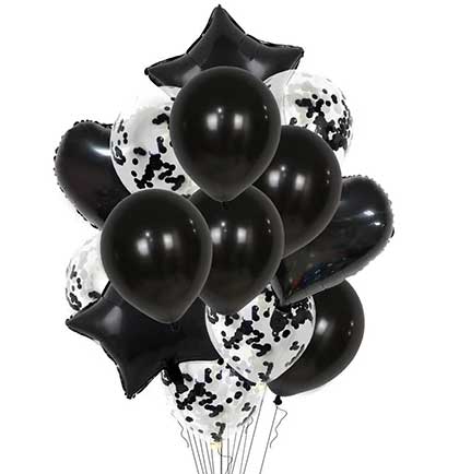 Black Balloon Mix Bouquet