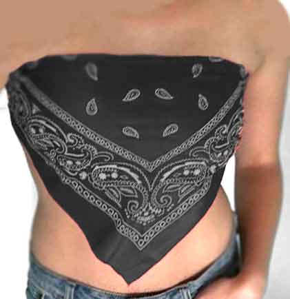 Black Western Bandana