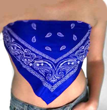 Blue Western Bandana