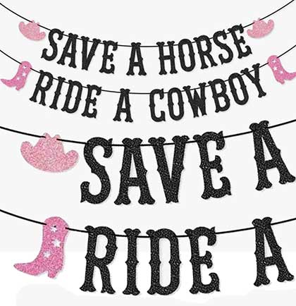 Save a Horse Ride a Cowboy Banner