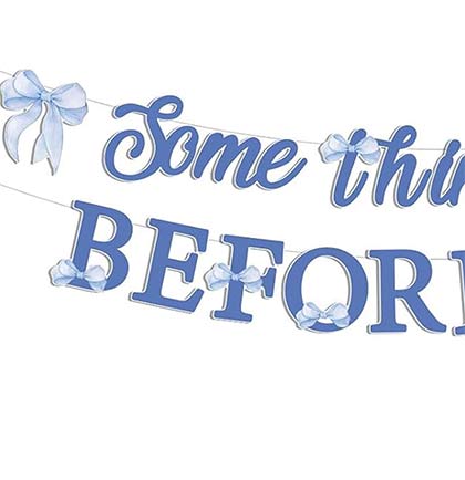 Something Blue White & Blue Banner