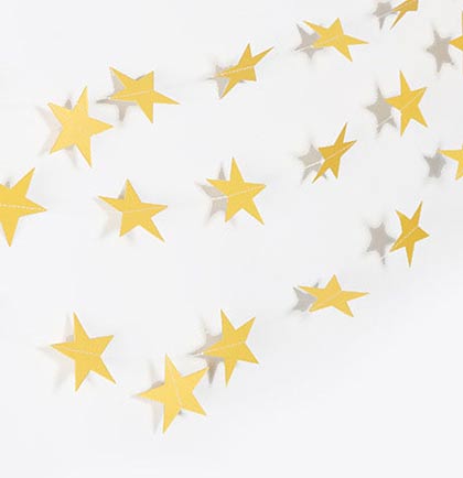 Gold Star Garland