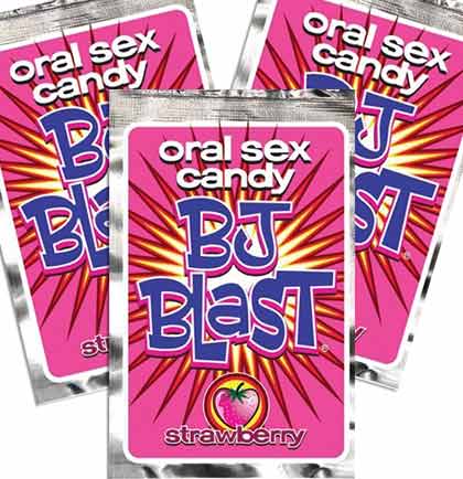 BJ Blast Oral Sex Strawberry Fizzy Candy