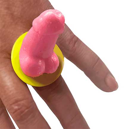 Pecker Shaped Candy Ring - Pink