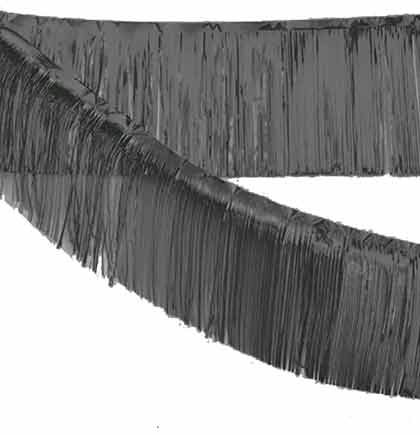 Black Fringe Garland - 6ft