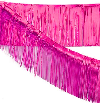 Hot Pink Fringe Garland - 6ft