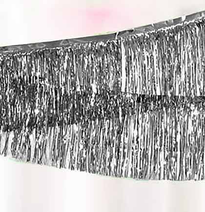 Silver Fringe Garland - 6ft