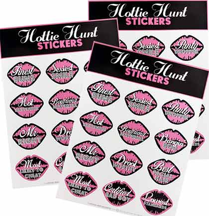 Hottie Hunt Stickers - Set of 3