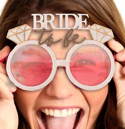 Bride to Be White Sunglasses