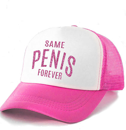 Pink Same Penis Forever Trucker Hat