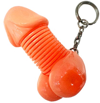 Wiggle Pecker Shaped Keychain - Set of 3