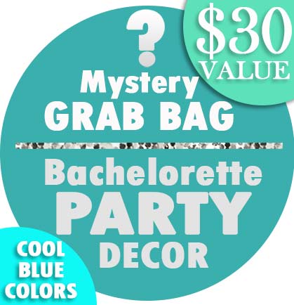 Bachelorette Party Blue Decor Mystery Grab Bag