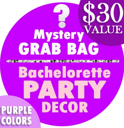 Bachelorette Party Purple Decor Mystery Grab Bag
