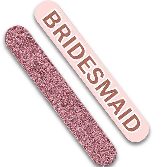 2pc Bridesmaid Rose Gold Nail File