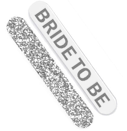 Silver Bride Squad Nail File & Scrunchie - Set of 10