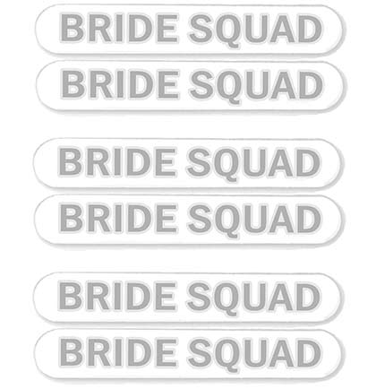 Bride Squad Silver Nail File Set