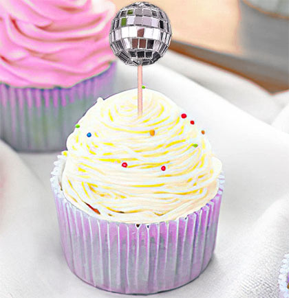 Disco Ball Toppers - 6pc