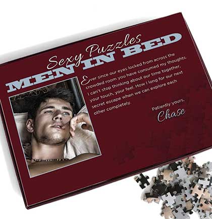 Sexy Puzzles Men in Bed: Chase