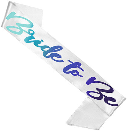 Bride to Be Blue Ombre & Sam Pen*s Blue Sash - Set of 2