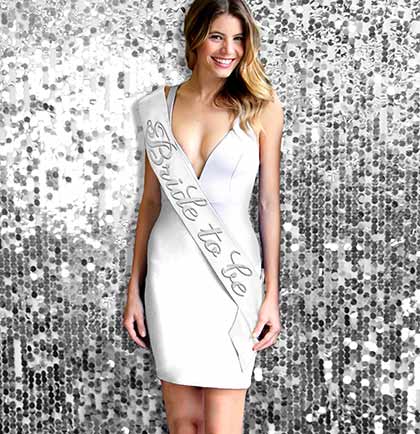 Flirty Bride To Be Rhinestone Sash