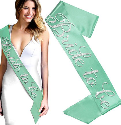 Flirty Bride To Be Rhinestone Sash