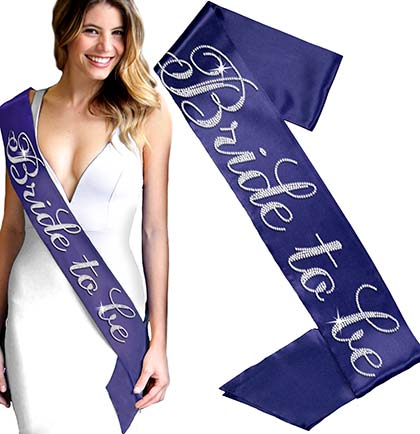 Flirty Bride To Be Rhinestone Sash