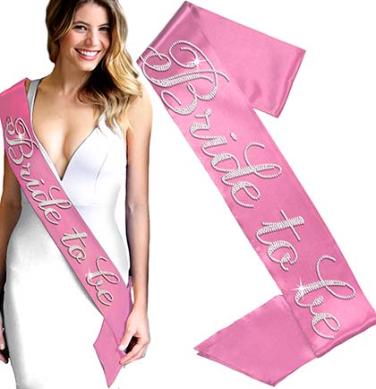 Flirty Bride To Be Rhinestone Sash