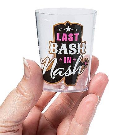 Last Bash in Nash Shot Glass Set of 12