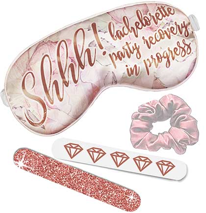 Shh! Mask, Scrunchie & Nail File Set