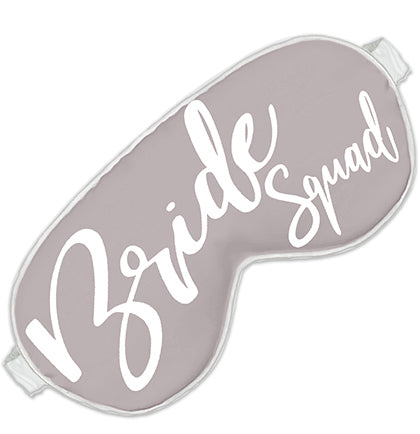 Silver Bride Squad Mask, Scrunchie & Nail File Set