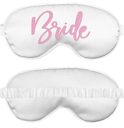 Pink Glam Bride White Mask