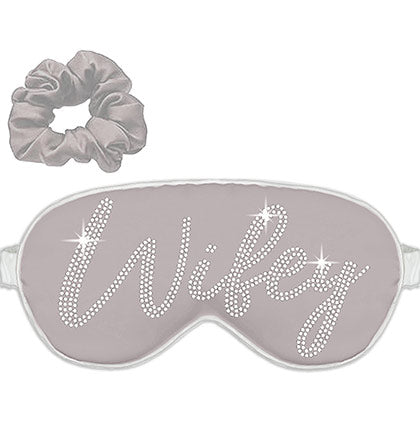 Rhinestone Wifey Sleep Mask & Scrunchie