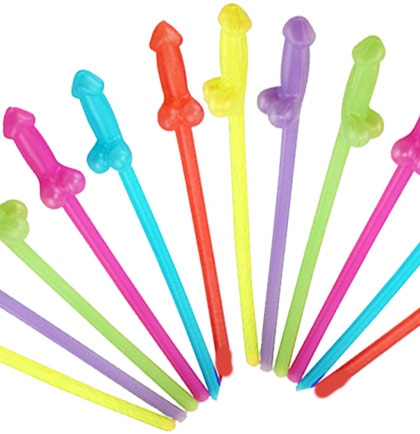 GLOW Dicky Straws - Set of 12