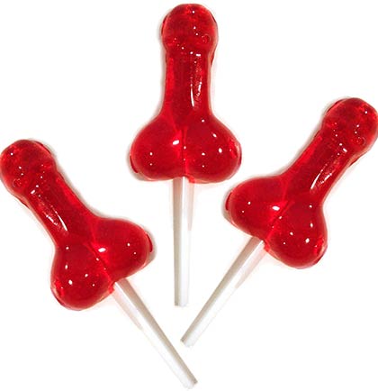 Red Penis Sucker - Set of 3