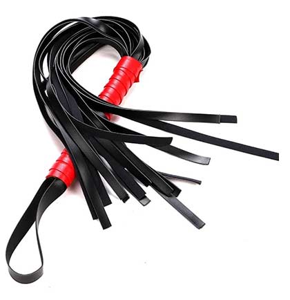 Red & Black Fringe Whip