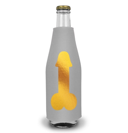Gold Foil Pecker Bottle Cooler