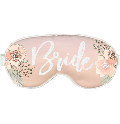 White Glitter Bride Glam Sleep Mask