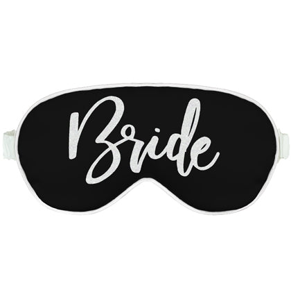White Glitter Bride Glam Sleep Mask