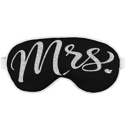 Silver Glitter Mrs. Sleep Mask