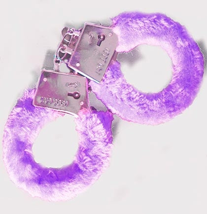 Fuzzy Handcuff Set - Purple