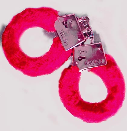 Fuzzy Handcuff Set - Red