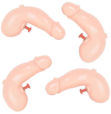 Our most popular naughty party favor. This set of four 4.5" pecker water guns will add a wild touch to your party! 