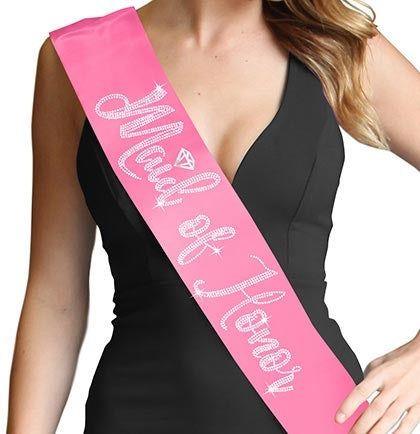 Maid of Honor Diamond Rhinestone Sash