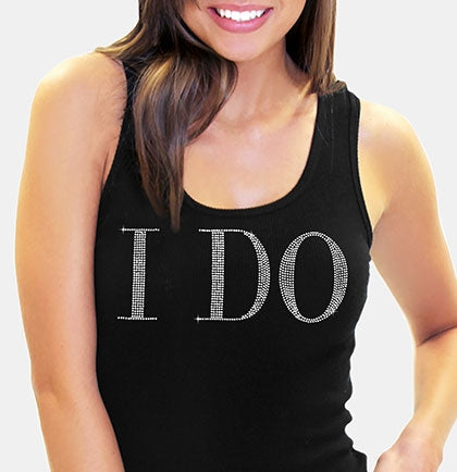 I Do Rhinestone Tank Top