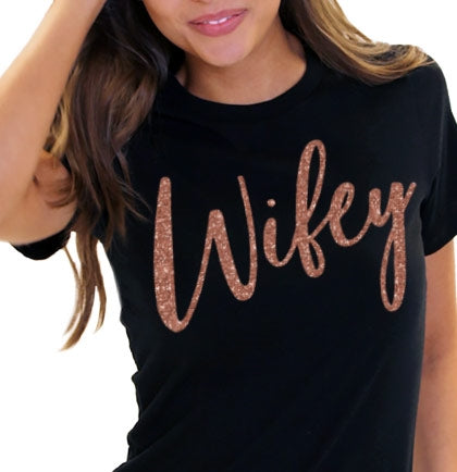 Rose Gold Wifey Tshirt